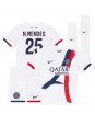 Paris Saint-Germain Nuno Mendes #25 Dječji Gostujuci Dres kompleti 2024-25 Kratak Rukavima (+ kratke hlače)